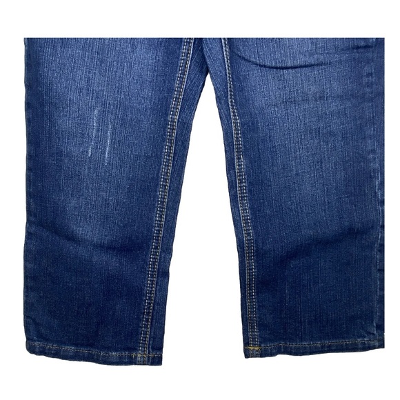 I Love Justice Jeans Simply Low Capri Juniors 14R Blue Distressed Pockets - Picture 4 of 14